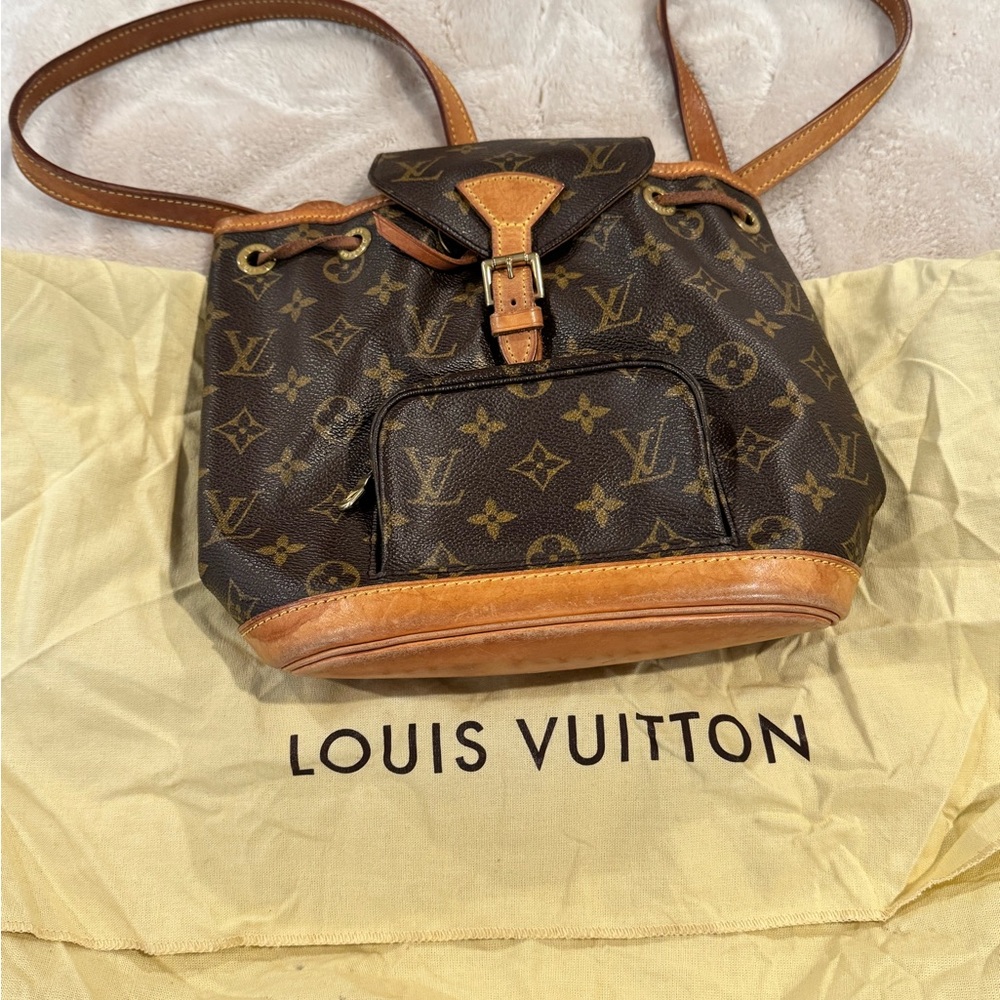 Louis Vuitton Brown Backpack with Iconic Monogram Design